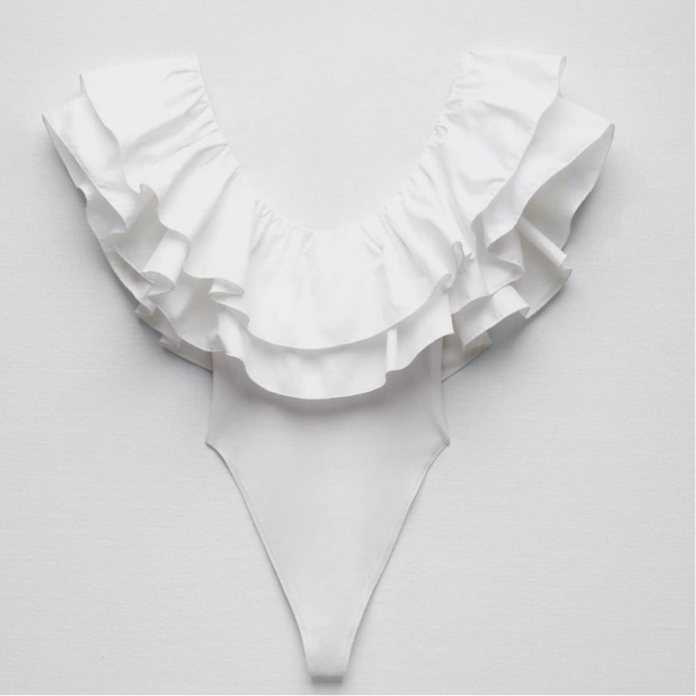 Zara ruffled body suit - Picture 4 of 5